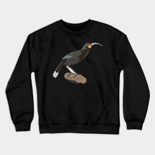 Hand Drawn New Zealand Huia Bird Crewneck Sweatshirt